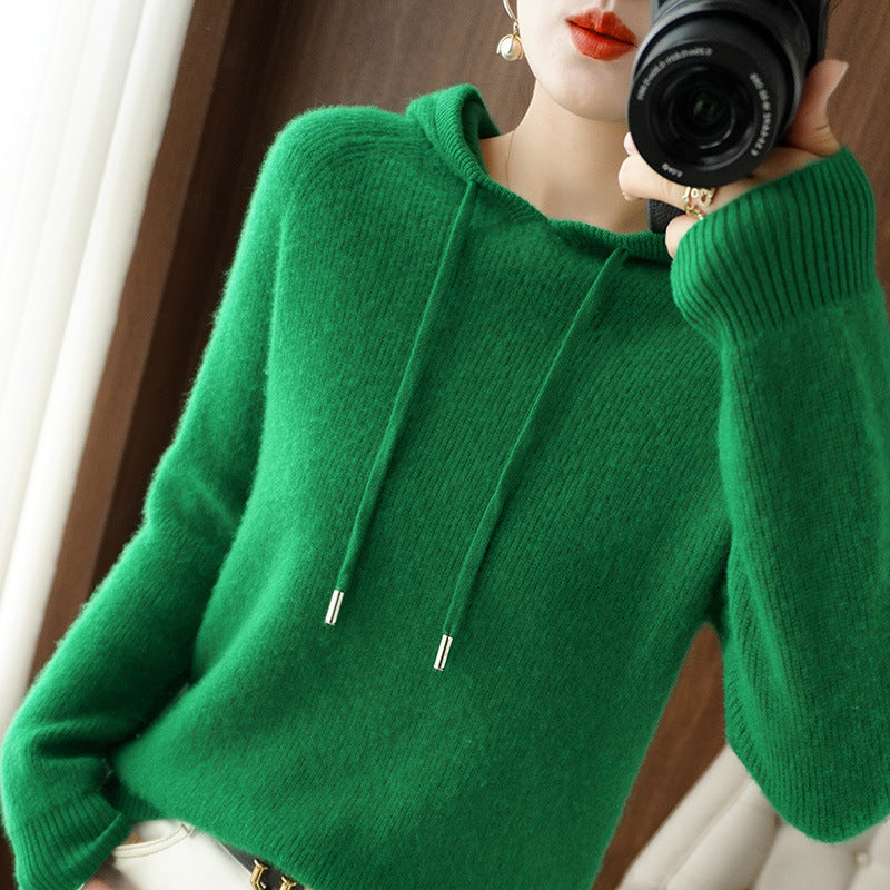 Berg-Feldt | Strickpullover mit Kapuze Weicher Strick Lässige Passform