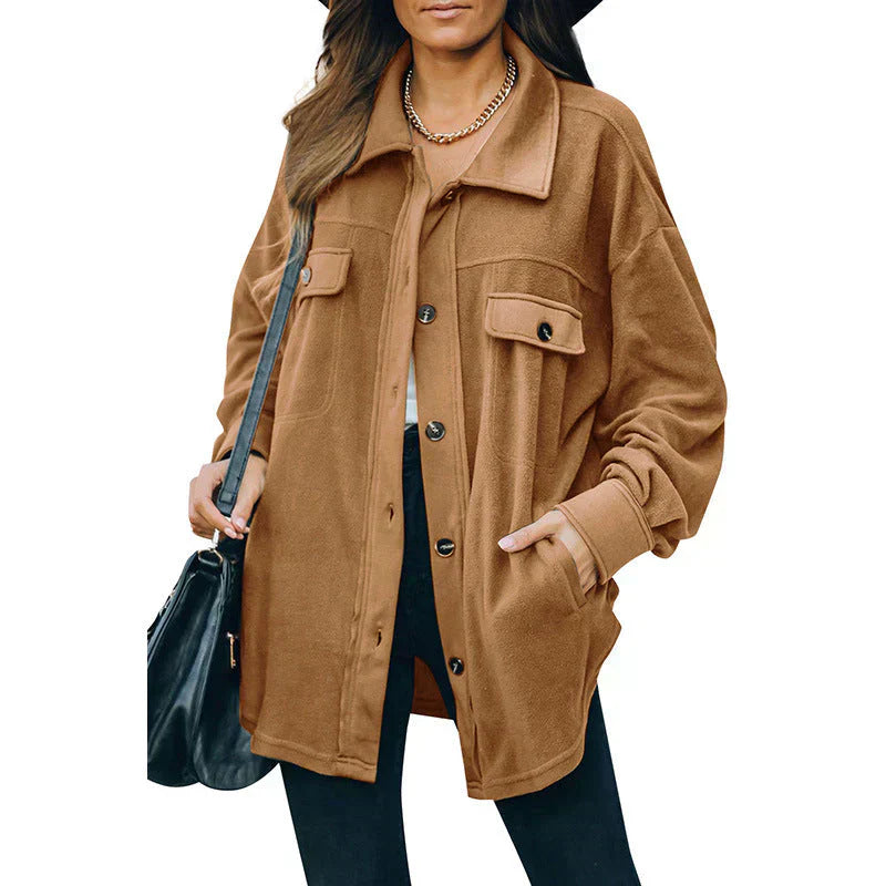 Berg-Feldt | Fleece-Jacke mit Knöpfen