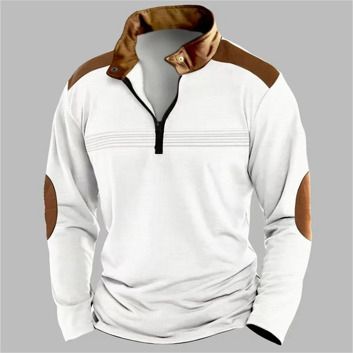 Polo à manches longues confortable pour homme