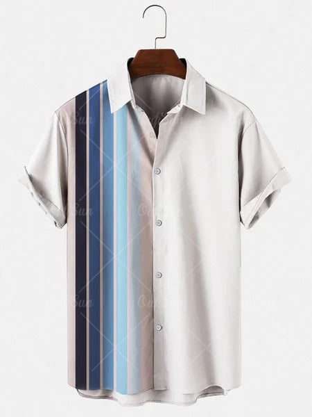 Fudus Chemise d'été 3D à imprimé floral