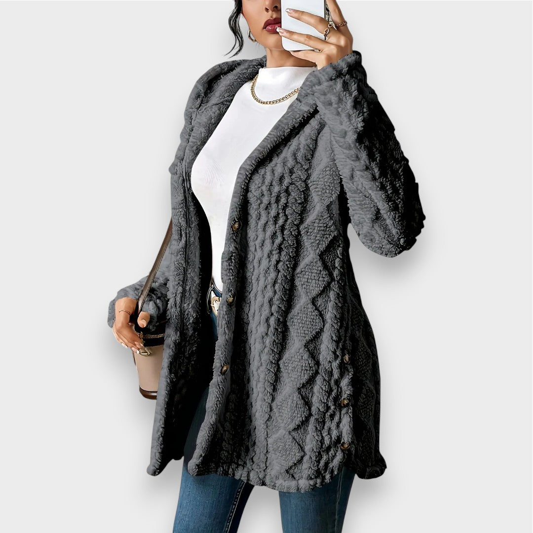Berg-Feldt | Plüsch-Hoodie-Cardigan-Pullover