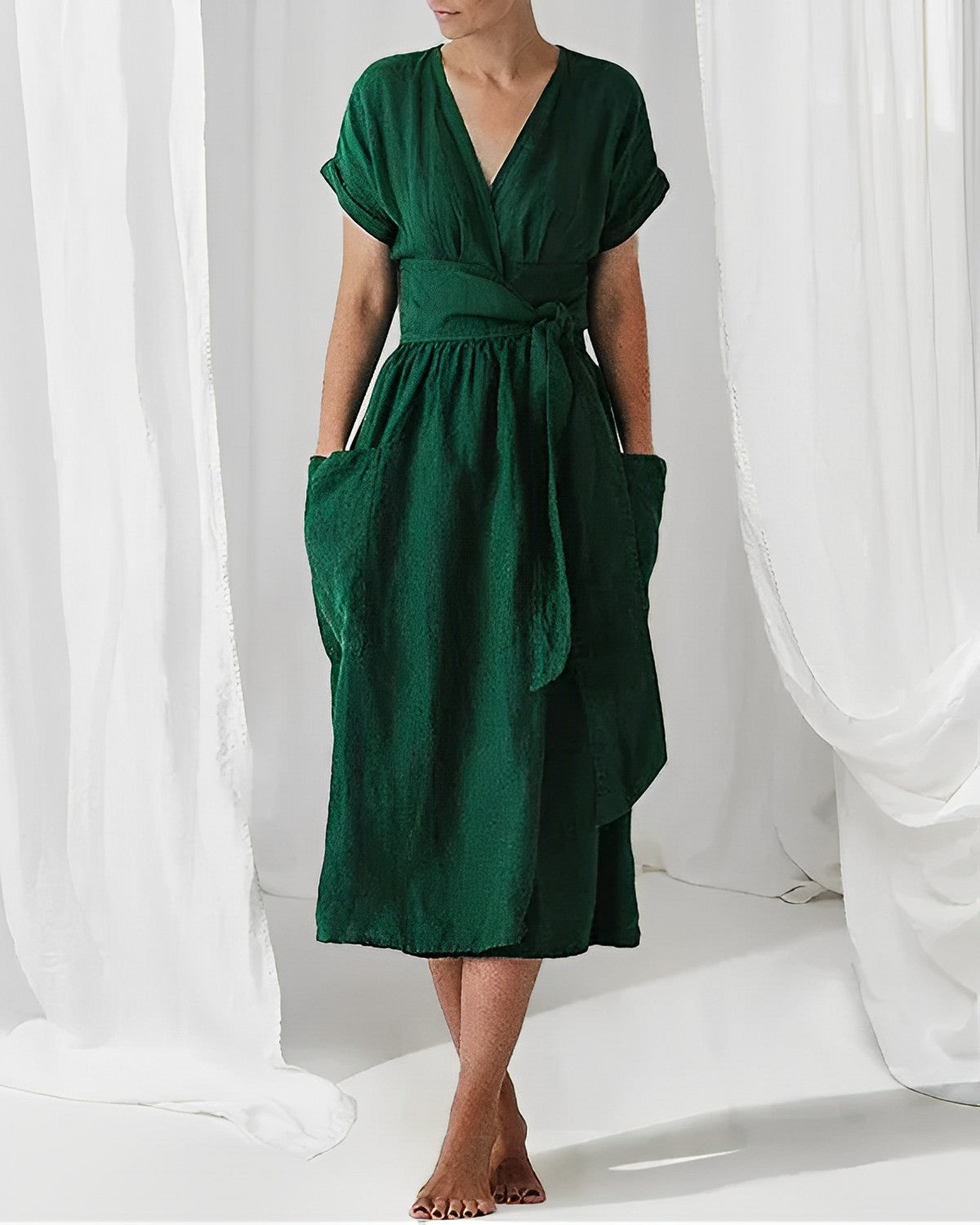 Élégante robe en lin Johanna