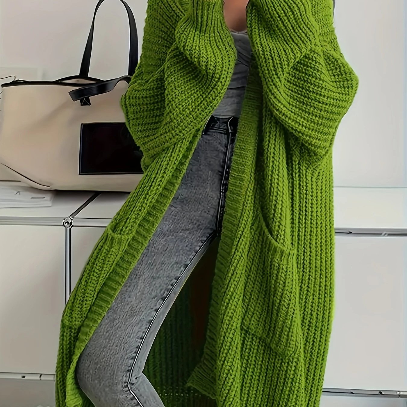 Berg-Feldt | Strickjacke mit Gürtel für Damen