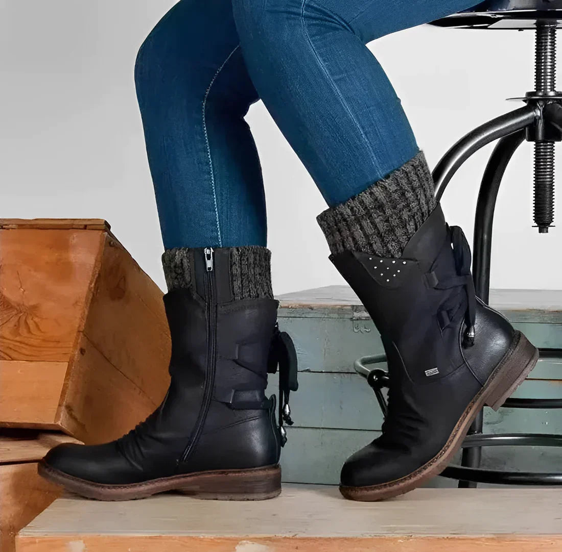 Berg-Feldt | Große Größe Kurze Stiefel Winterkollektion