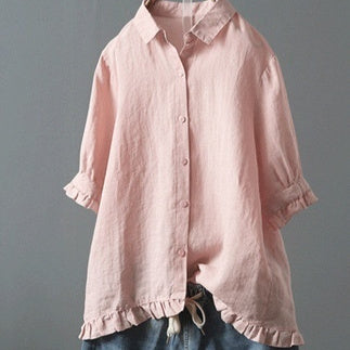 Blouses à volants Fudus pour femme