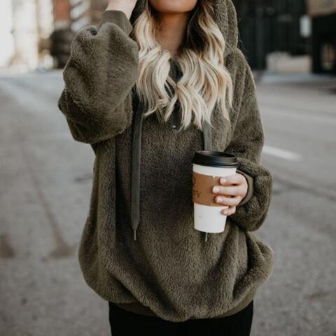 Sweat à capuche Fudus pour femme avec cordon de serrage