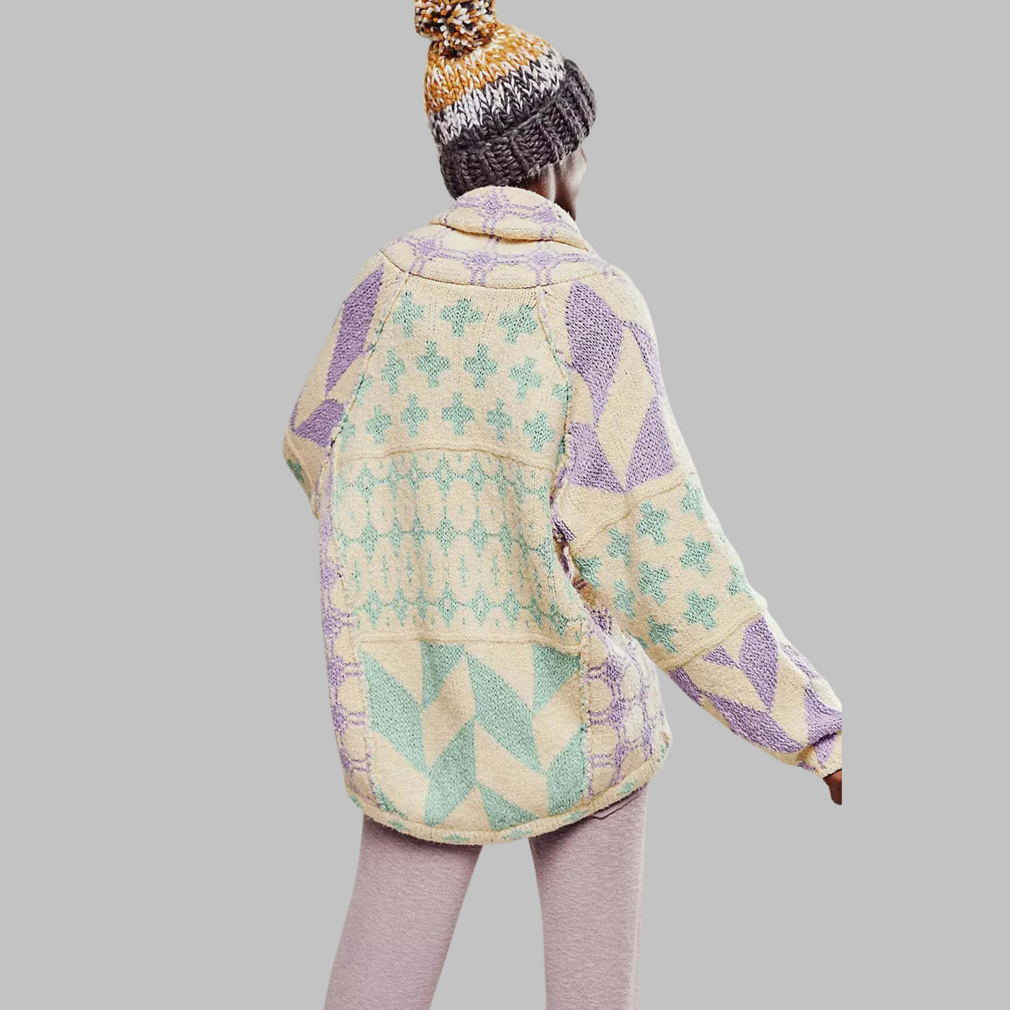 Berg-Feldt | Veste Souple à Motifs Géométriques Modernes