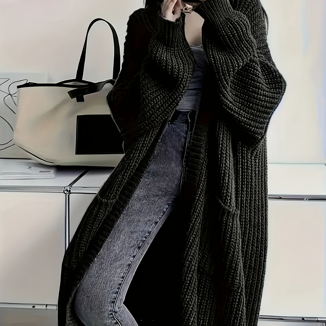 Berg-Feldt | Strickjacke mit Gürtel für Damen