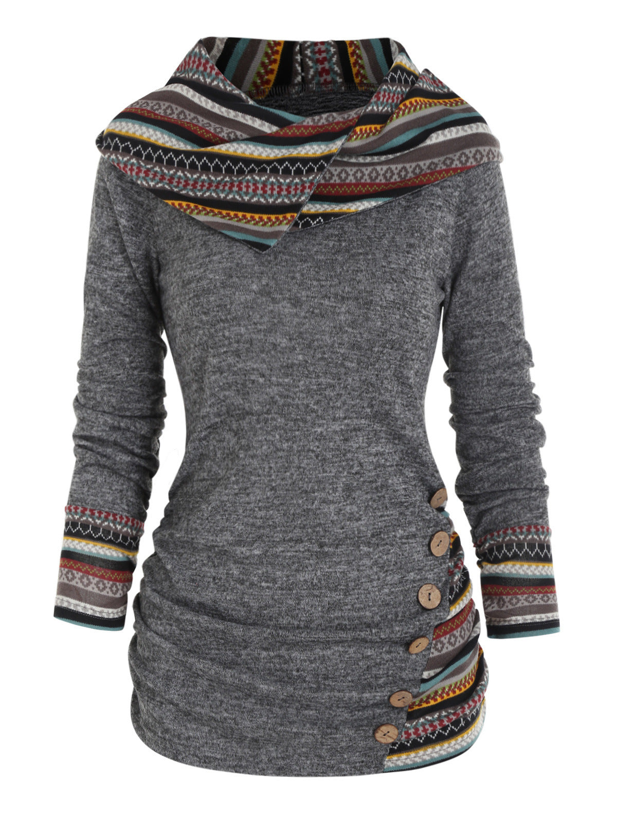 Sweat à capuche tribal tendance de Fudus