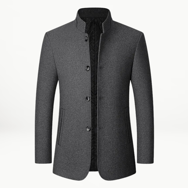 Berg-Feldt | Jacke mit Knöpfen Wollmischung Klassisch, Elegant