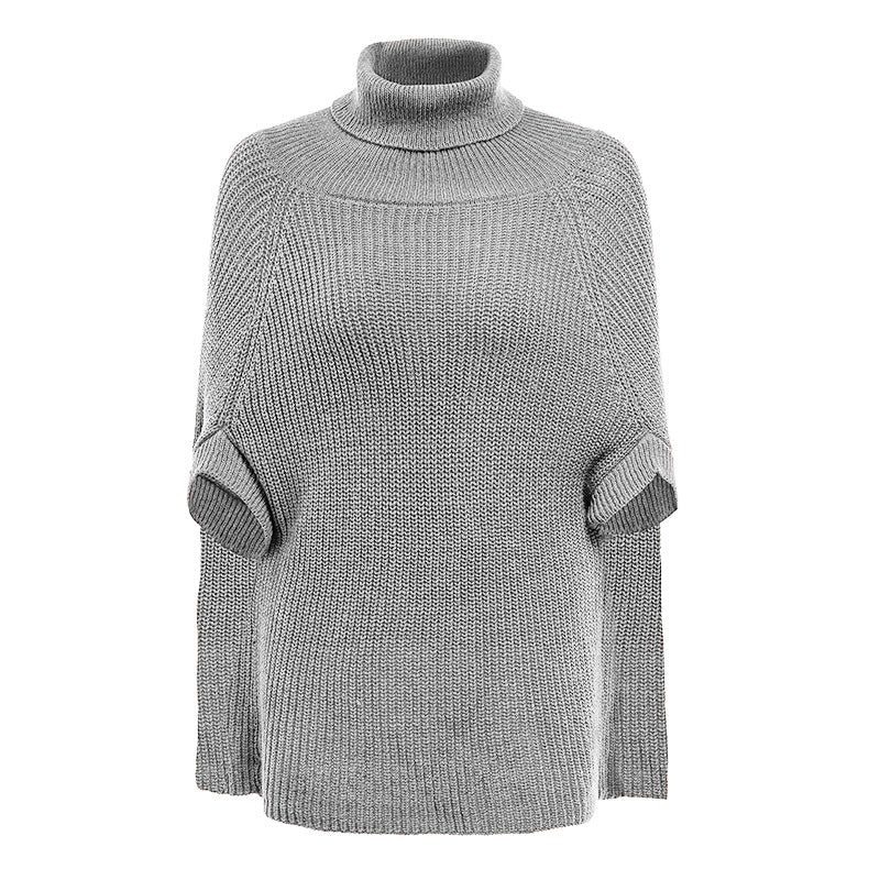 Pull en maille pour femme avec col montant et motif crochet exclusif Berg-Feldt