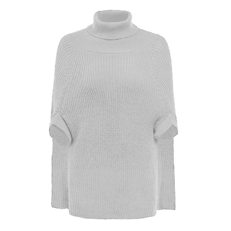 Pull en maille pour femme avec col montant et motif crochet exclusif Berg-Feldt