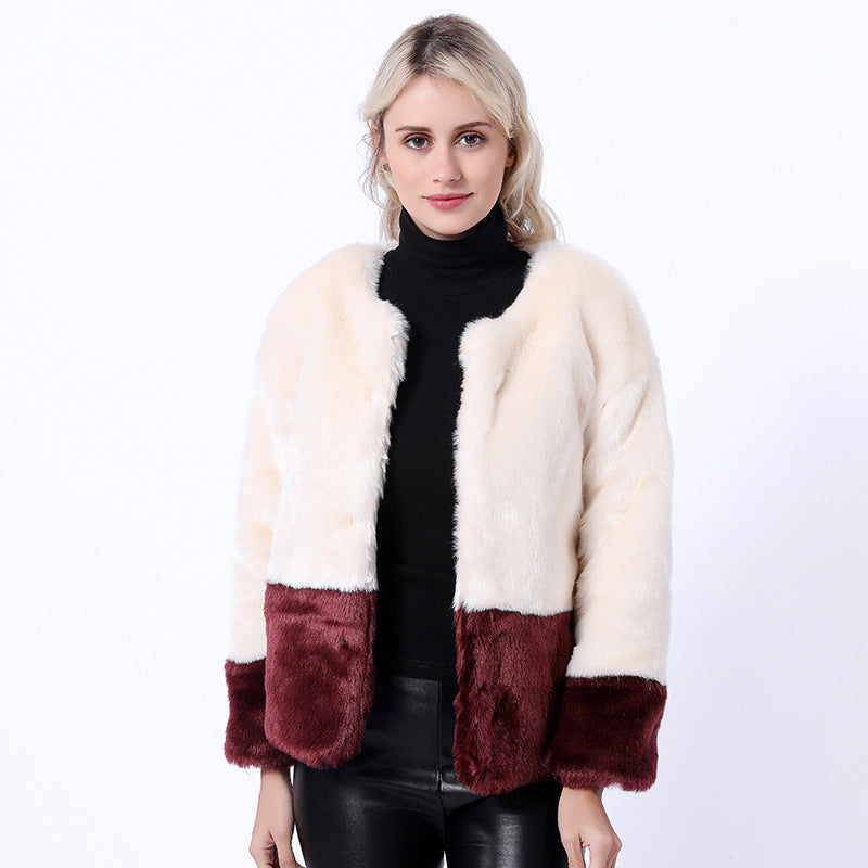 Veste en fausse fourrure mode femme, manches abstraites et doublure luxueuse Berg-Feldt