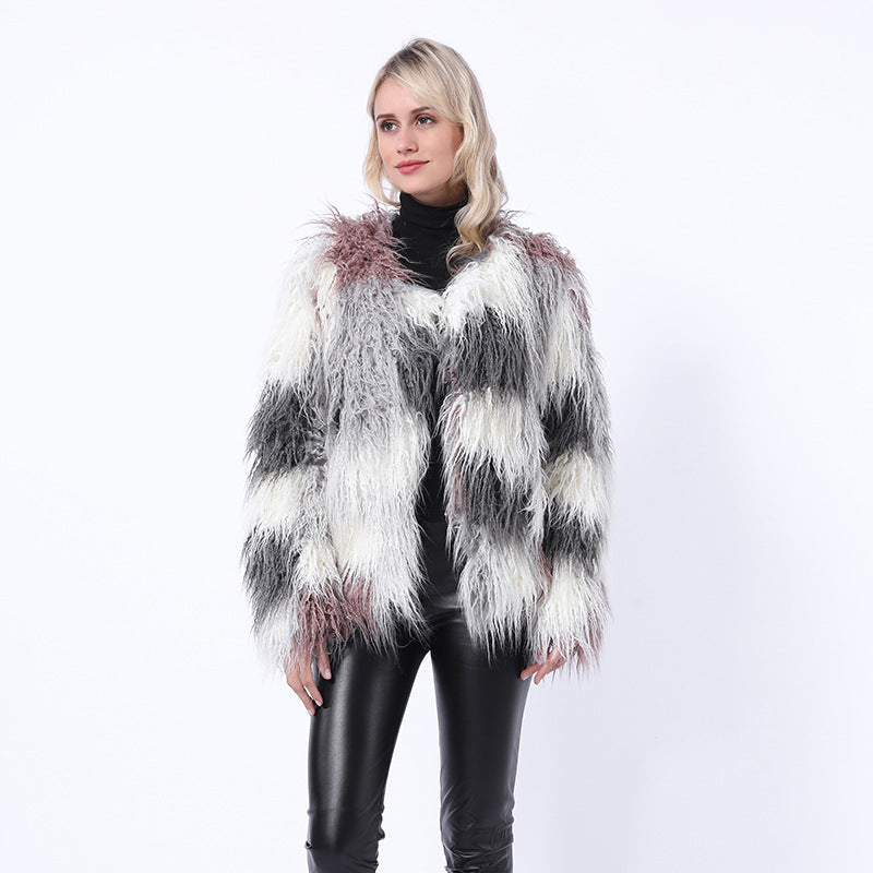 Veste en fausse fourrure mode pour femme au design saisissant Berg-Feldt
