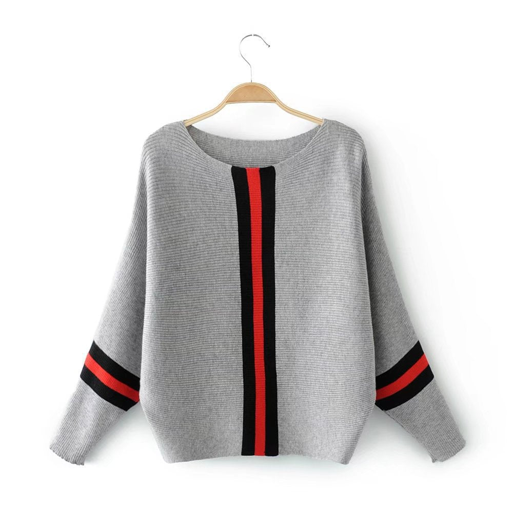 Damenpull tricot décontracté à rayures sportives Berg-Feldt