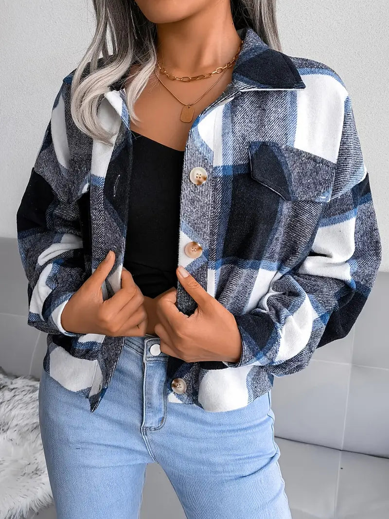 Berg-Feldt | Karierte Flanelljacke - Kurzschnitt
