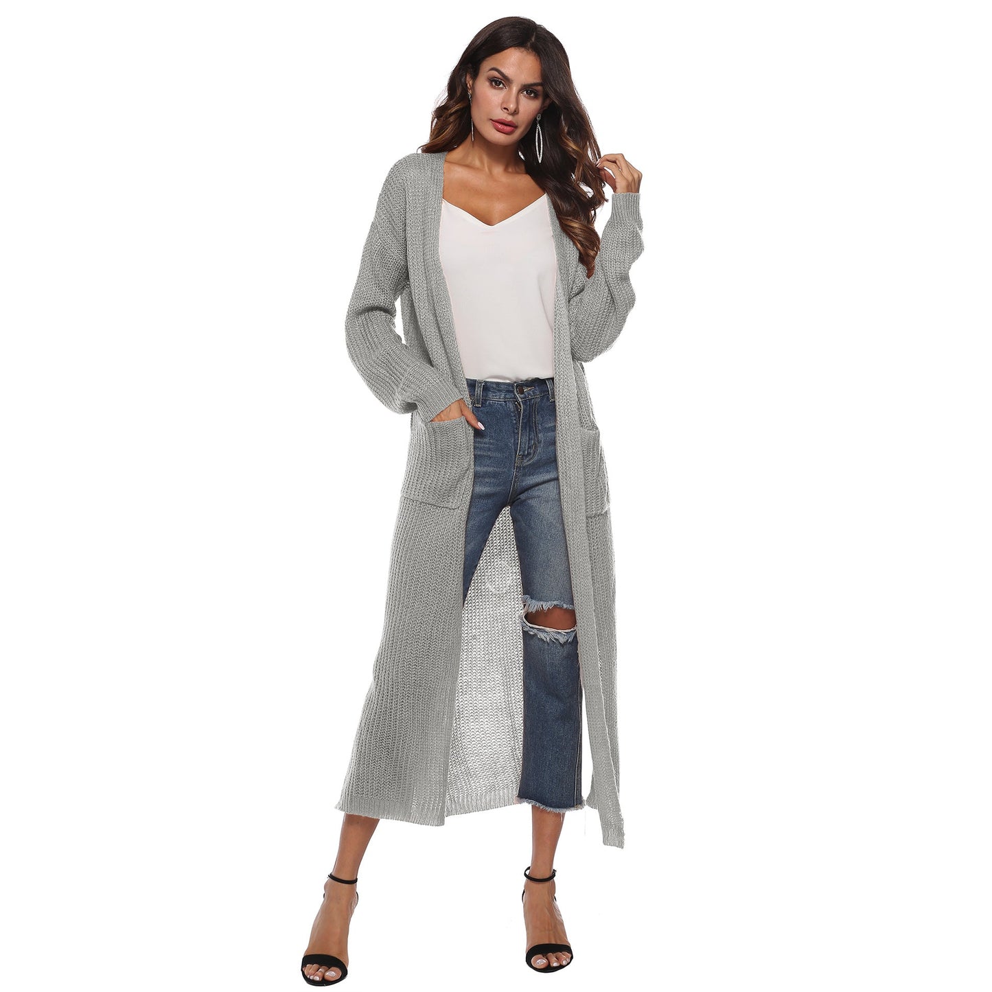 Langarm-Cardigan für Damen mit Taschen von Berg-Feldt