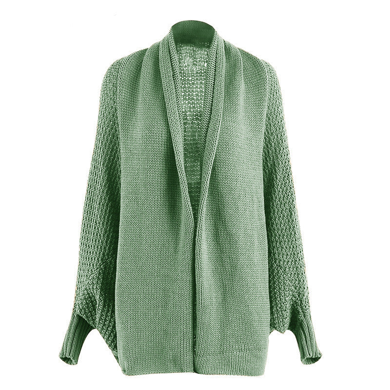 Cardigan en grosses mailles pour femme, style décontracté oversize avec coupe basse et manches volumineuses Berg-Feldt