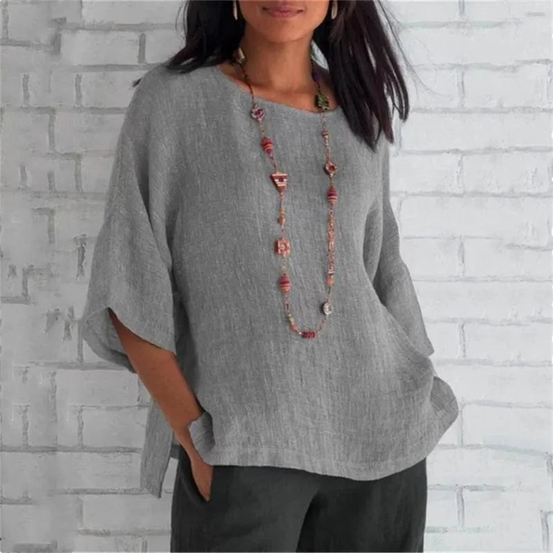 Chemise en lin de coton au design Fudus