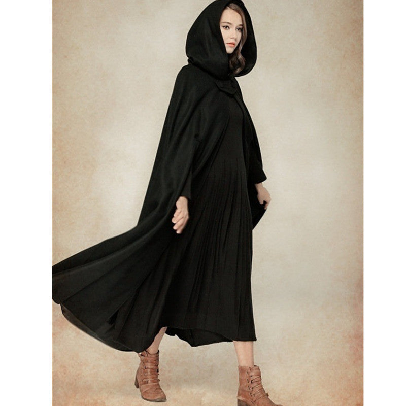 Cape à capuche coupe moderne pour femme Berg-Feldt