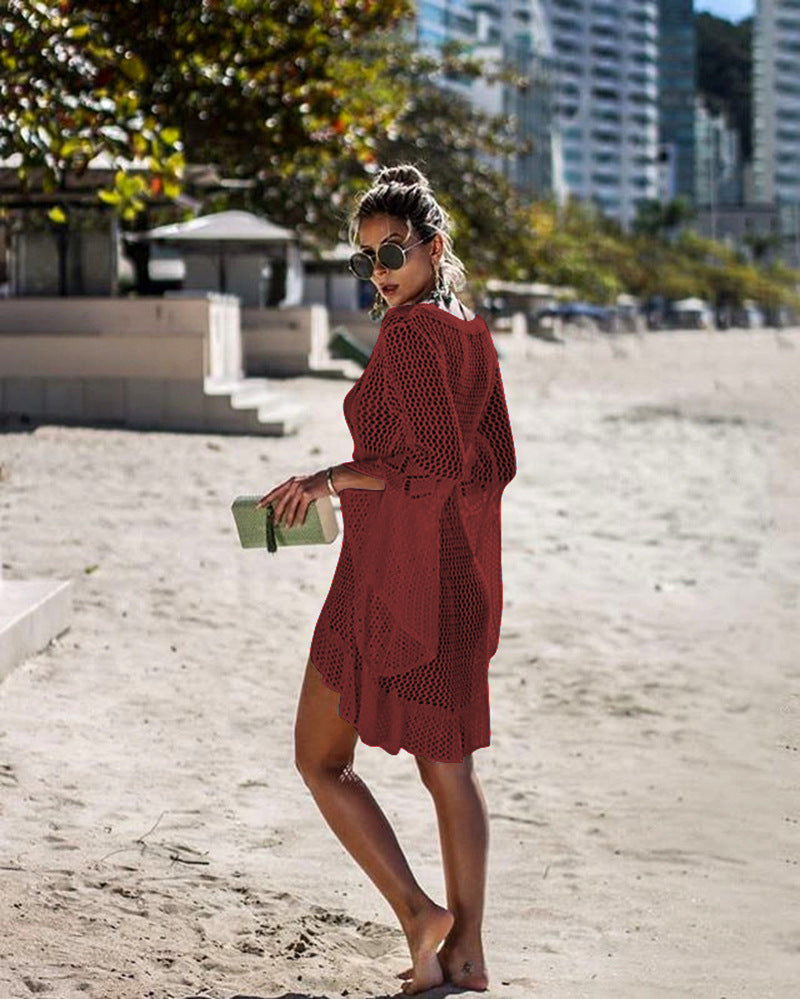 Kimono en mousseline de soie bohème pour femme