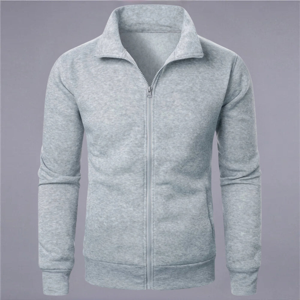 Berg-Feldt | Klassisches Sweatshirt mit Reißverschluss Baumwollmischung Komfort und Stil