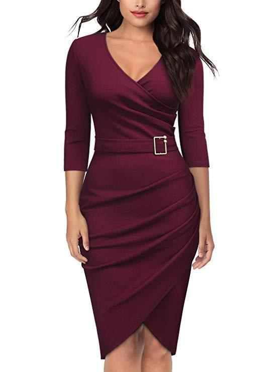 Robe de soirée Millie à manches 3/4