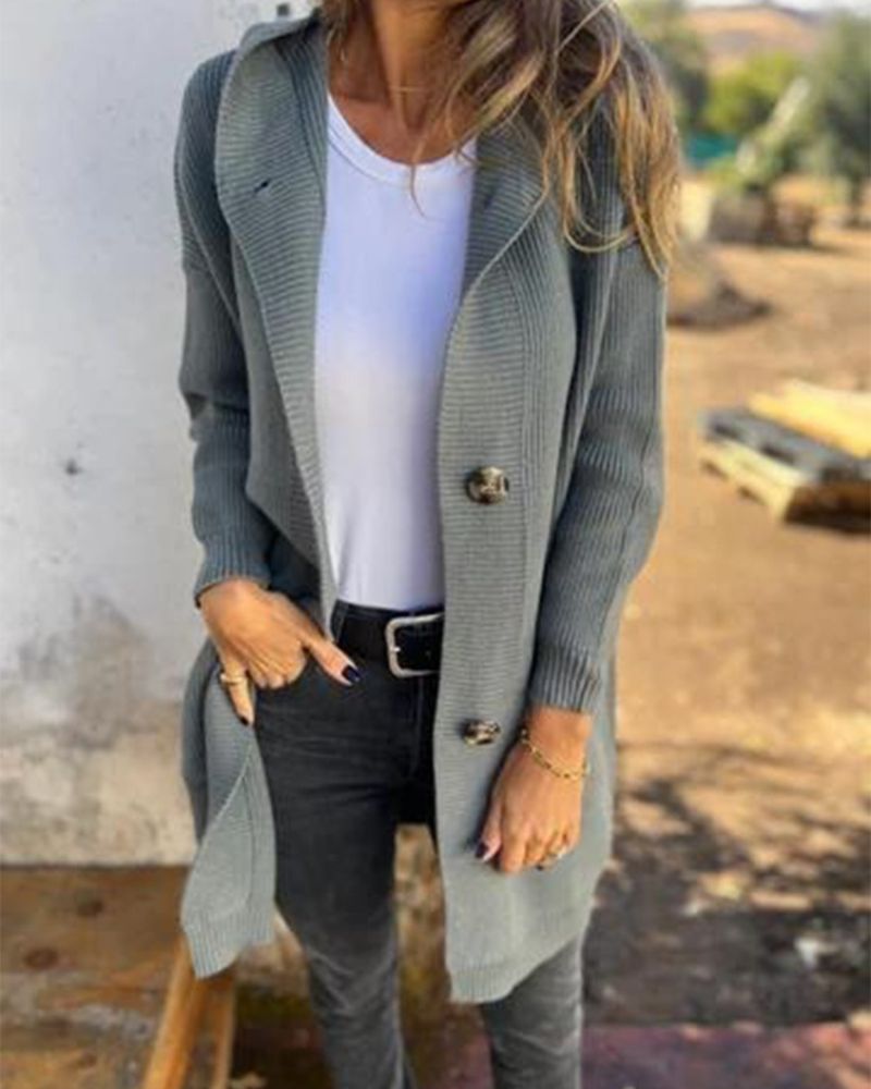 Berg-Feldt | Kapuzenstrickjacke mit Taschen