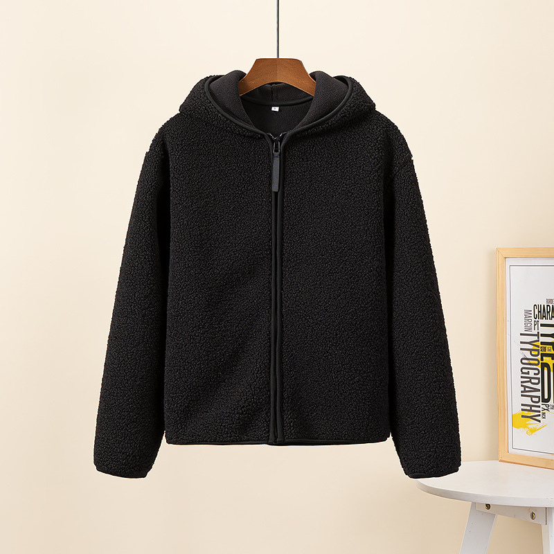 Berg-Feldt | Kapuzenjacke mit Reißverschluss und Weichem Sherpa Stoff, Fleece Weste