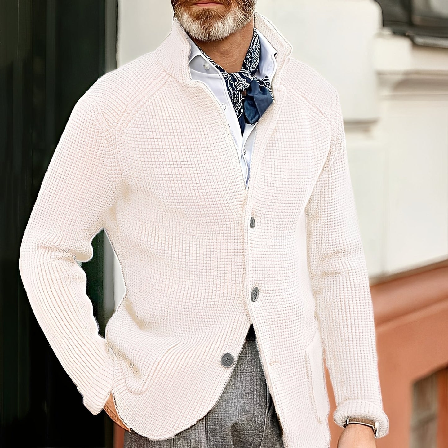 Berg-Feldt | Eleganter Strickcardigan für Herren