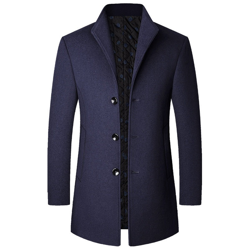 Berg-Feldt | Eleganter Langer Wollmantel für Herren