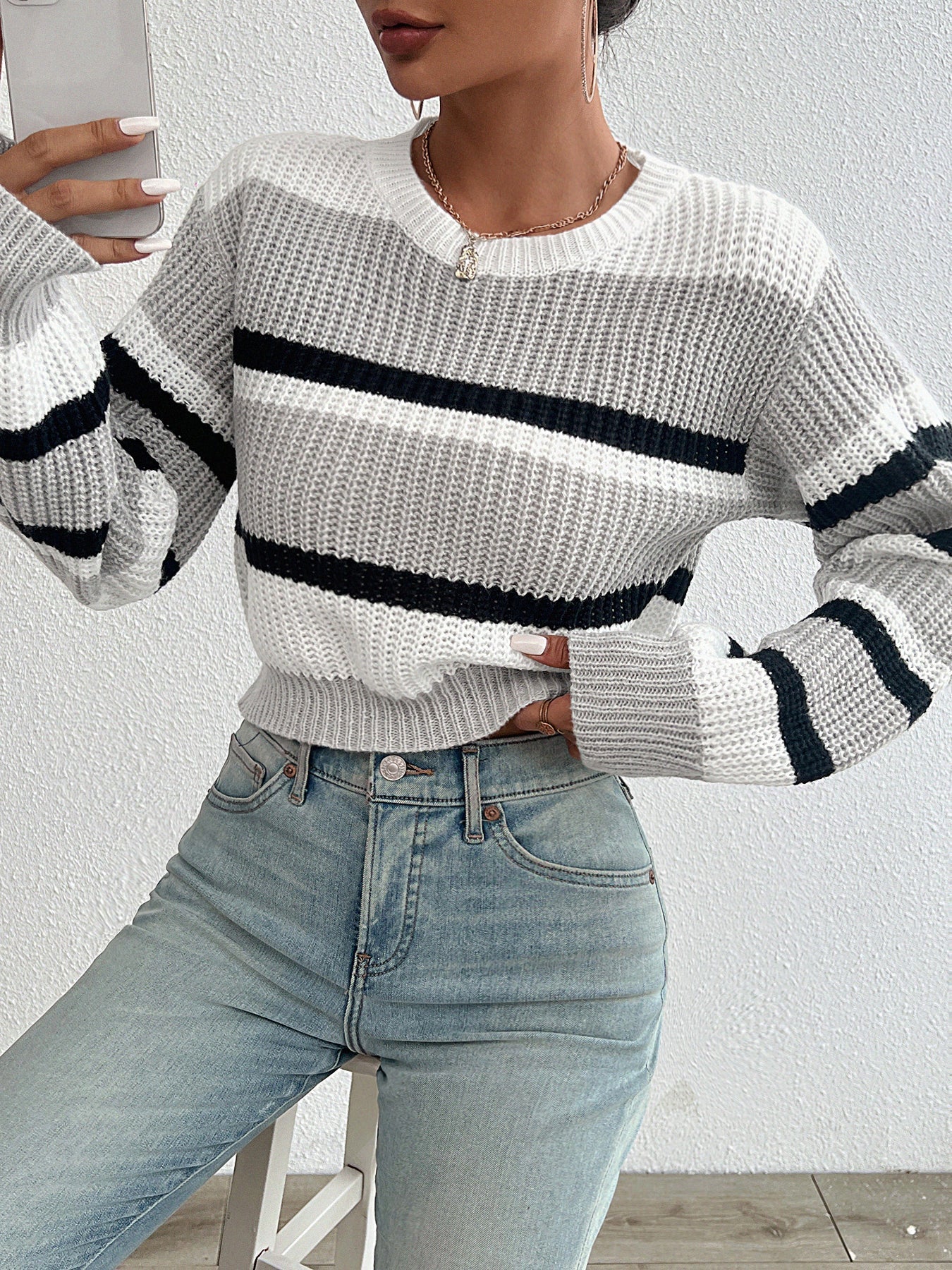 Berg-Feldt | Strick Rundhals Pullover