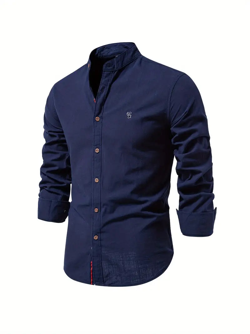 Benjamin : chemise à manches longues boutonnée pour le printemps