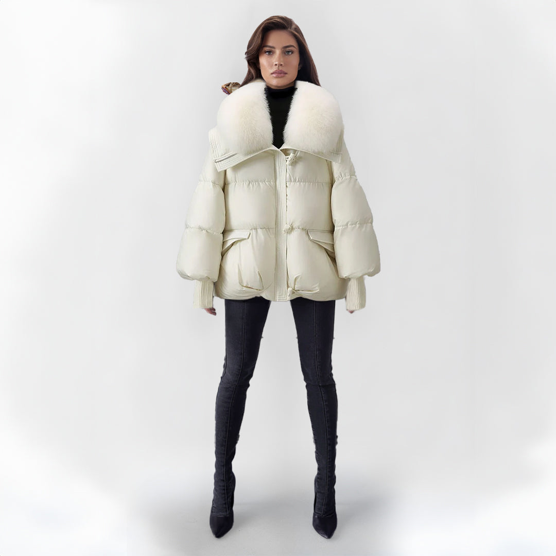 Berg-Feldt | Pufferjacke mit Kunstpelzkragen