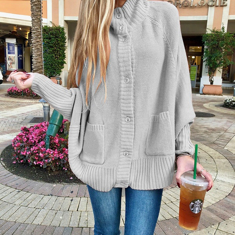 Cardigan en grosse maille pour femme avec poches pratiques et col tendance Berg-Feldt
