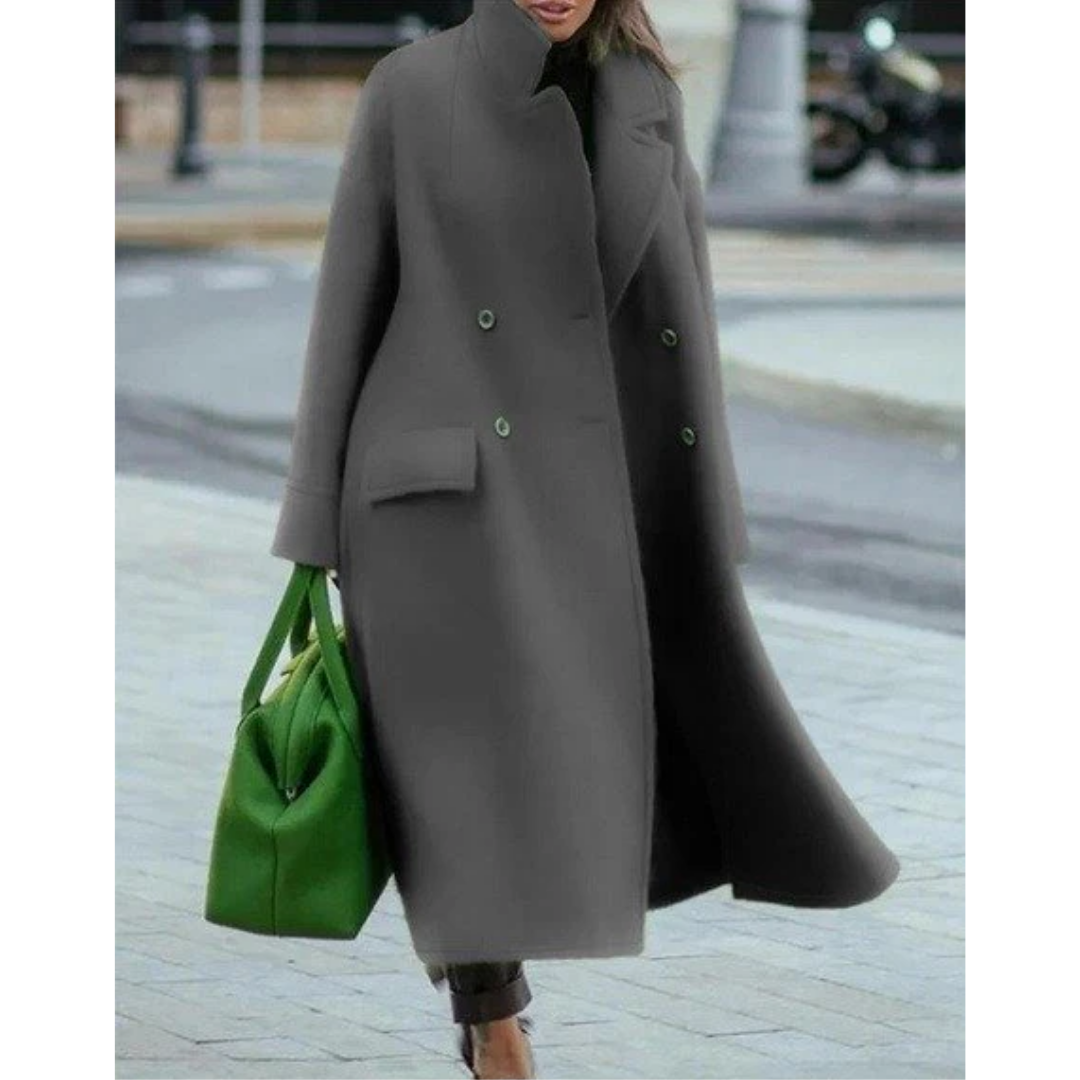 Berg-Feldt | Long Manteau à Double Boutonnage Chaud et Élégant pour Femme
