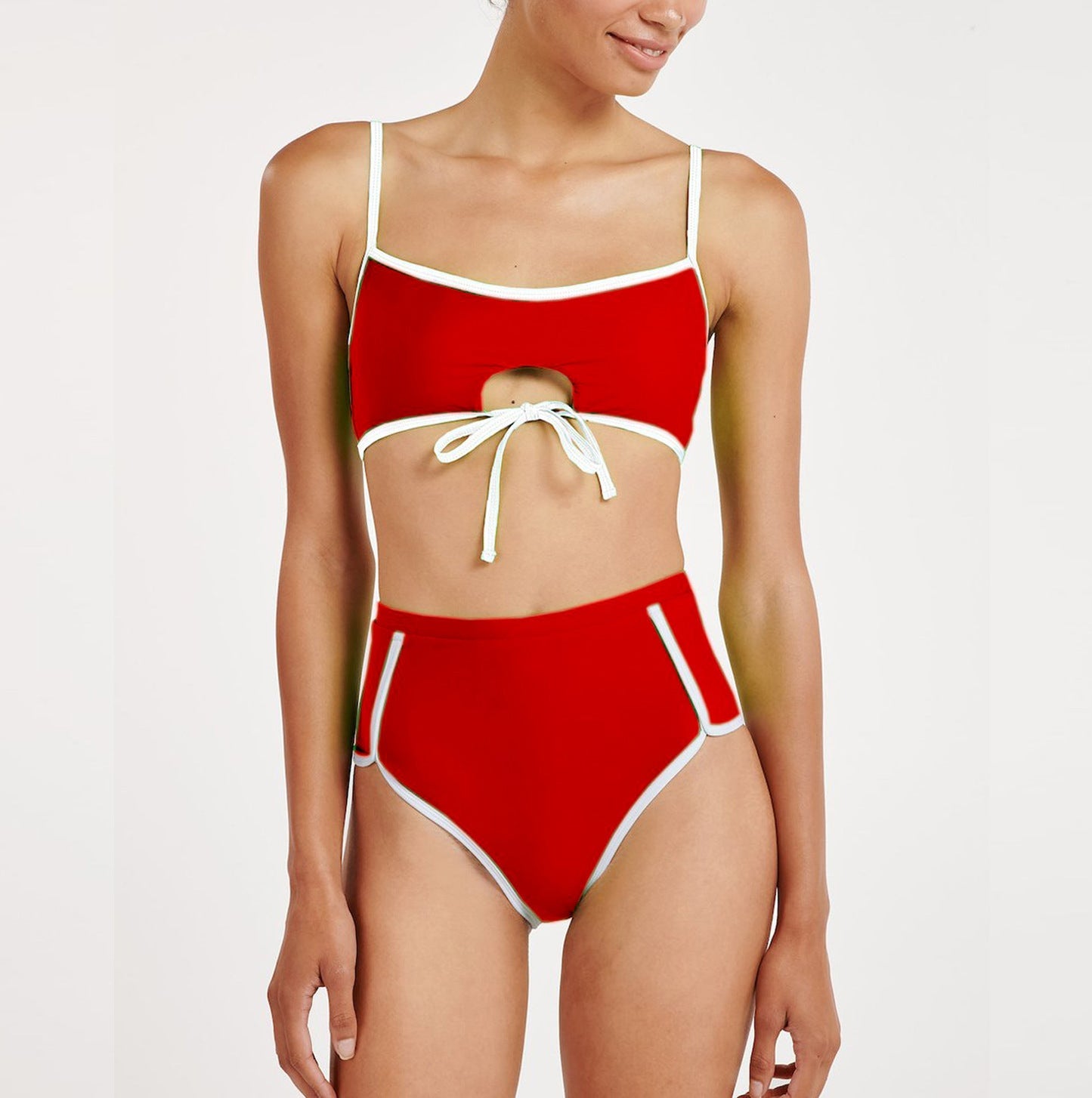 Culotte de bikini taille haute pour femme avec porte-clés fantaisie de berg-feldt