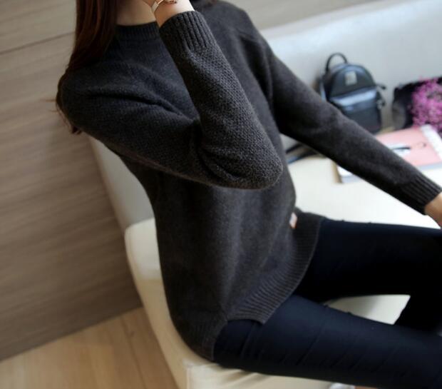 Damen élégant pull en maille avec tissu texturé Berg-Feldt