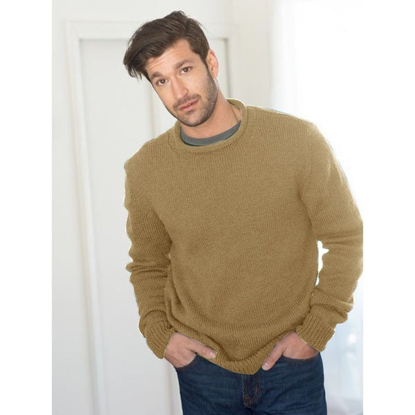 Pull en grosse maille ras du cou avec motif texturé Berg-Feldt pour homme