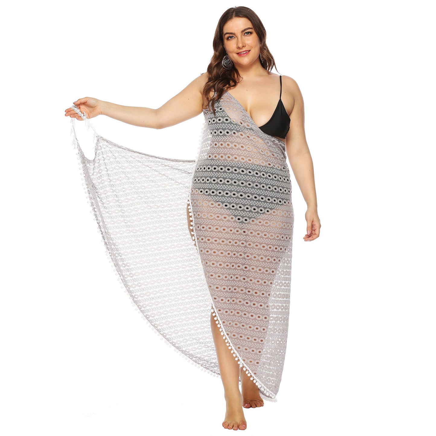 Women's Sheer Bohemian Lace Beach Wrap Dress
 - berg-feldt