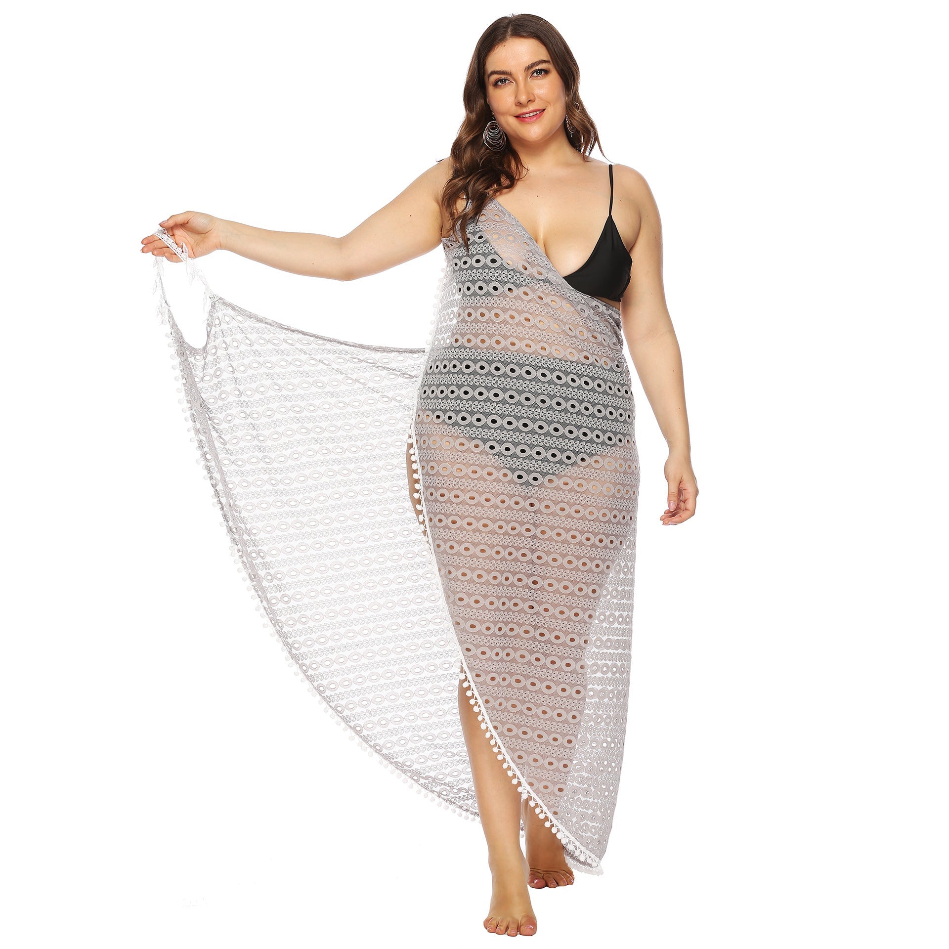 Women's Sheer Bohemian Lace Beach Wrap Dress
 - berg-feldt