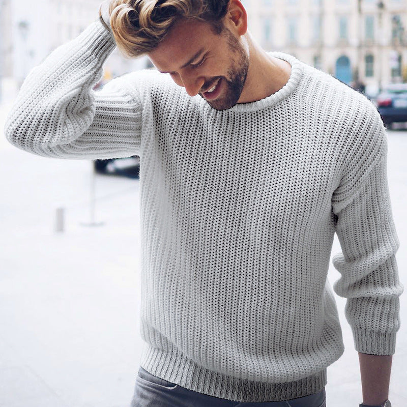 Herren lässiger Pullover mit luftiger Struktur Berg-Feldt