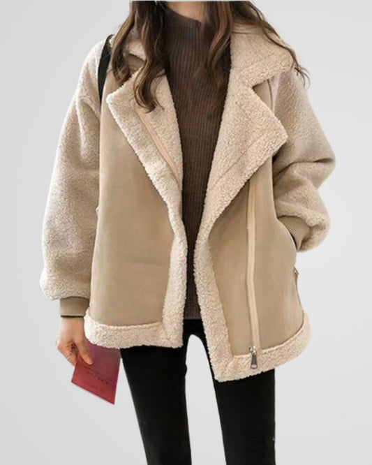 Berg-Feldt | Teddy Winterjacke mit Luxuriösem Wildlederlook - Berg-Feldt