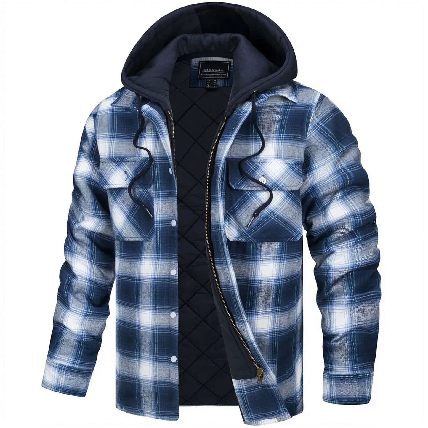 Berg-Feldt | Herren Karierte Langarm Freizeitjacke