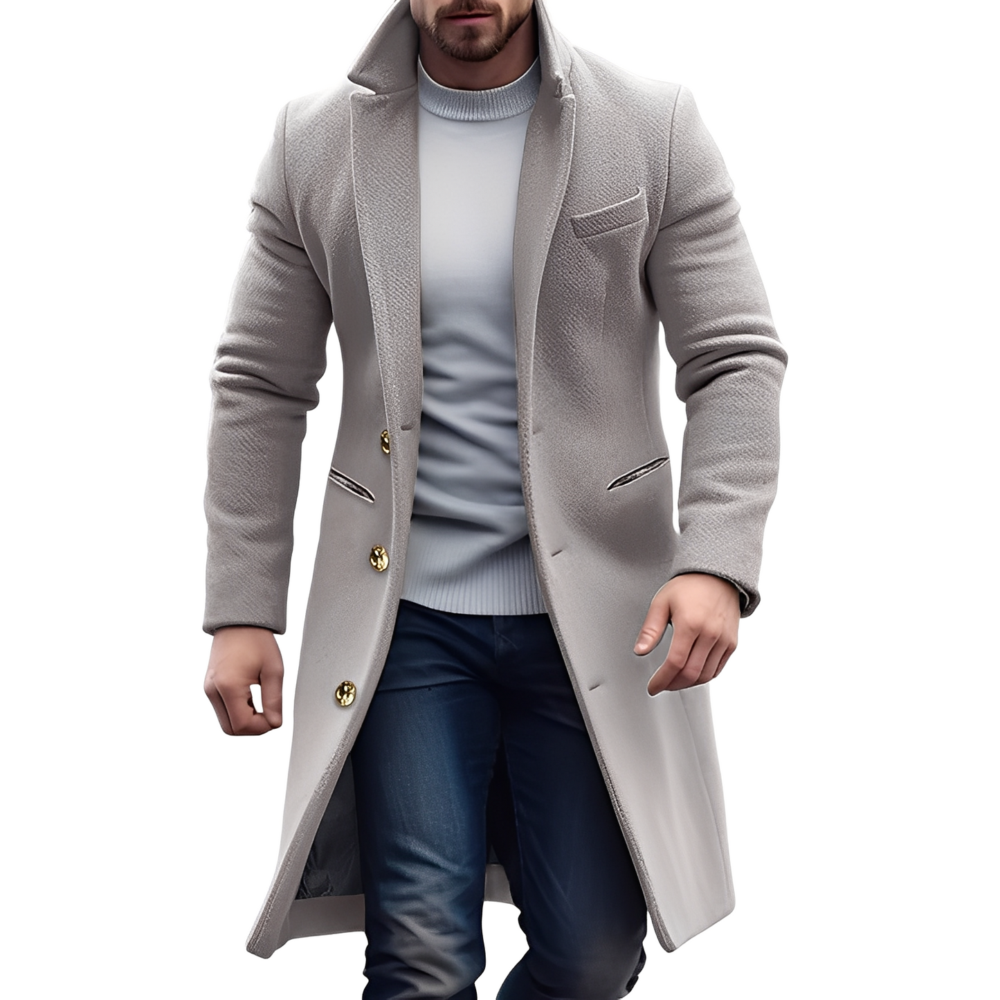 Berg-Feldt | Eleganter Wolltrenchcoat für Männer