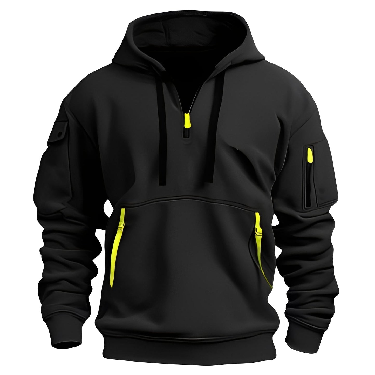 Berg-Feldt | Locker Hoodie mit Halbzip für Männer
