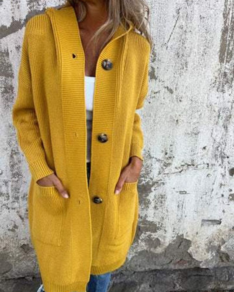 Berg-Feldt | Kapuzenstrickjacke mit Taschen