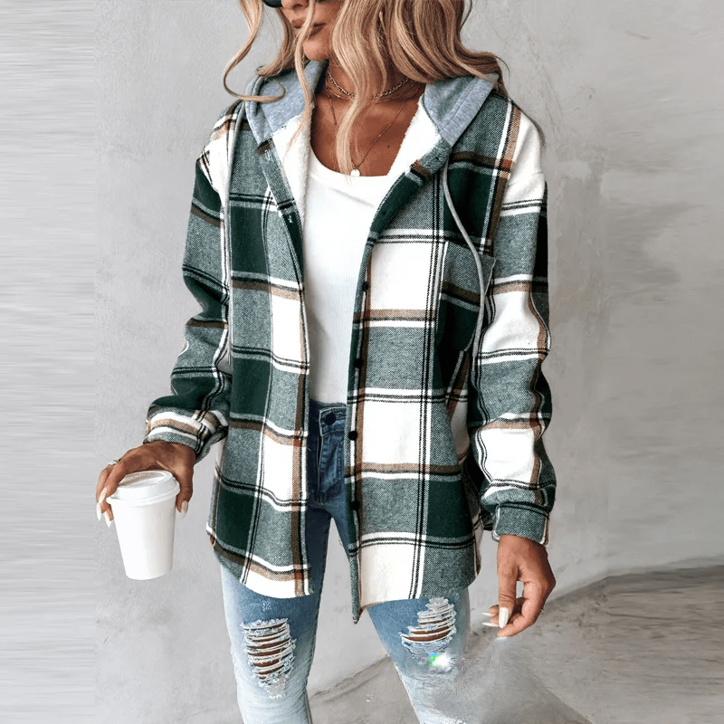Berg-Feldt | Gestreifte Kapuzenstrickjacke