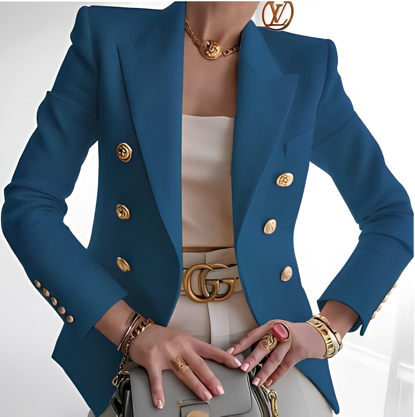 Berg-Feldt | Klassischer Blazer mit Knöpfen für Frauen