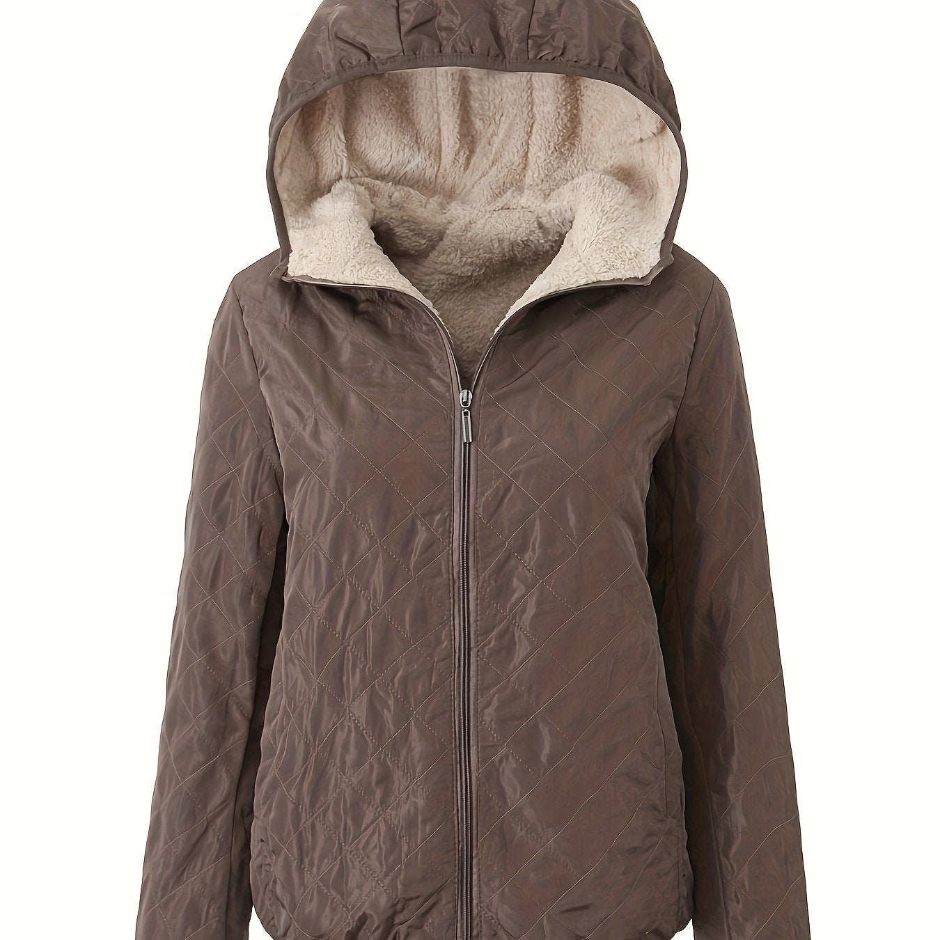 Berg-Feldt | Steppjacke mit Kapuze und Reißverschluss
